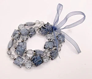 Vintage Decorative Fashionable Decaled Smoke Beaded Bracelet - Picture 1 of 2