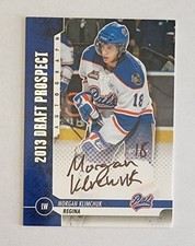 2013 In The Game Draft Series Morgan Klimchuk Regina Pats - Auto