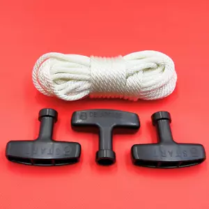 Starter Rope Pull Cord 4.5mm x 10m (30Feet) w Handle for Honda Briggs Kohler - Picture 1 of 6