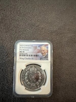 2023 G. Britain 2 KC III Coronation First Release Ms 70 - Image 1 of 2