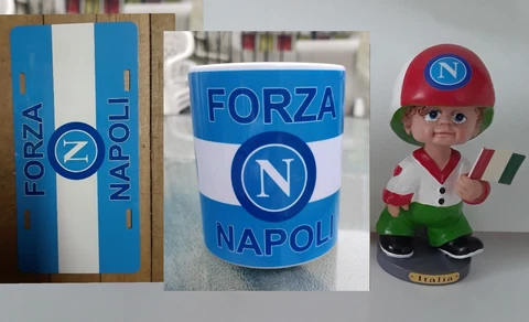1 ITALIAN "NAPOLI" BOBBLE HEAD + 1 NAPOLI METALLIC LICENSE PLATE + 1 NAPOLI MUG Cover