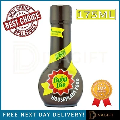 HOUSEPLANT FOOD CONCENTRATE BABY BIO HOUSE PLANT GROWS NUTRIENT PLANT FEED 175ML
