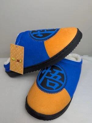 Zapatillas de anime Dragonball Z para hombre naranja y azul rasguños zapatos de casa talla 7/8 Foto 1 de 4
