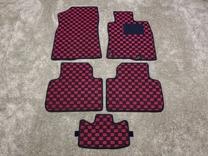 Honda Civic Type R FL1 FL4 FL5 Floor Mats Check Red Rear Bench Delete 2021-Now - Picture 1 of 4