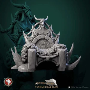 Trono barbaro terreno sparso - dungeons and dragons - gioco di ruolo fantasy - Foto 1 di 3