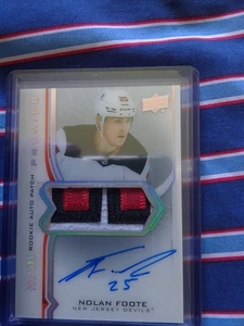 2021 UD PREMIER NOLAN FOOTE #AR-NF ROOKIE AUTO/PATCH 221/249 - Picture 1 of 2
