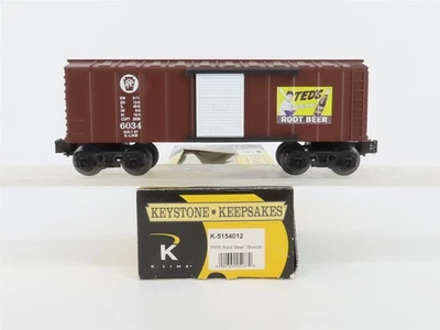 O Gauge 3-Rail K-Line K-5154012 PRR Pennsylvania Root Beer Box Car #6034 - Image 1 of 4