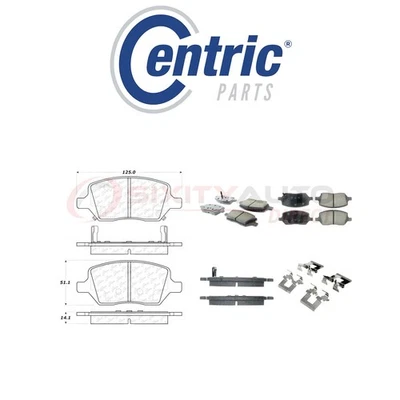 Centric Posi Quiet Ceramic Brake Pads w Shims for 2005-2009 Pontiac Montana qa Foto 1 de 4