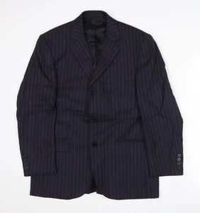 Pierre Cardin Men's Blue Striped Blazer Jacket, Size 38 Short - Picture 1 of 12