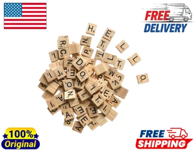 Azulejos de letras de madera 500 piezas | Hágalo usted mismo letras de alfabeto para manualidades y decoración Foto 1 de 4