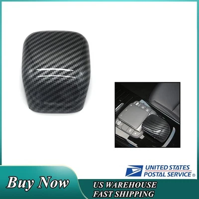 For Mercedes Benz A Class 2018-2022 Car Gear Shift Knob Cover Sticker ABS Black - Изображение 1 из 4