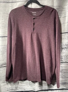 Camicia Bonobos Blu Waffleknit Henley Termica Manica Lunga Uomo Taglia L Standard - Foto 1 di 4
