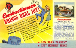 Combustioneer Automatic Respirator Multi-Color Curt Teich Postcard - Picture 1 of 2