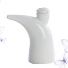White Ceramic Oil Dispenser Bottle For Kitchen Cooking