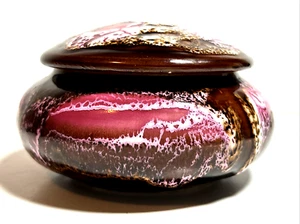 Marius Giuge, Master French Potter, MCM Lava Glaze Lidded Bowl, Vallauris France - Picture 1 of 11