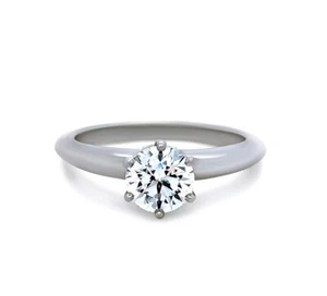 Authentic Tiffany & Co Platinum Diamond Engagement Ring 0.85ct RRP $15,000* - Picture 1 of 12