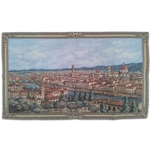Wandteppich FLORENZ FLORENZ 108 x 65 cm aus italienischer Handarbeit NEU - Bild 1 von 4
