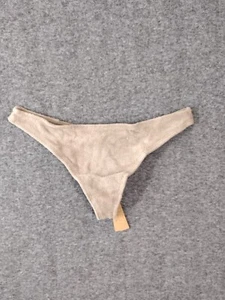 SKIMS Women's Cotton Blend Soft Terry Thong Color Desert Size XS PN-THG-0403 - Picture 1 of 9