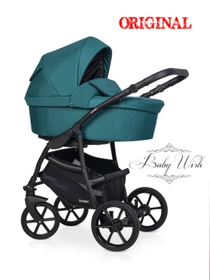 RIKO BASIC 2023 BABY PRAM STROLLER 2in1 CARRYCOT + PUSHCHAIR - Image 1 of 4
