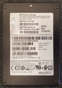 SSD SAS IBM (Samsung) 400 Go 2,5" 12 Gbit/s 02YJ587 - SERVEUR UNIQUEMENT ! - Photo 1/4