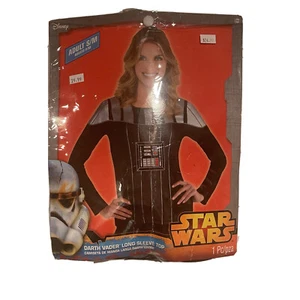 Star Wars Darth Vader Costume Cosplay Long Sleeve Shirt Top Adult S/M - Picture 1 of 5