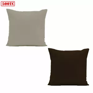 Funda de almohada europea de algodón egipcio 500TC 65 x 65 cm - Imagen 1 de 4