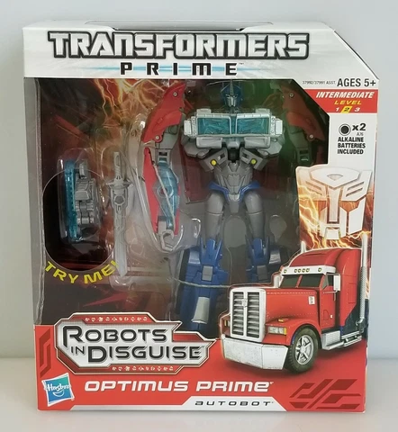Transformers Prime OPTIMUS PRIME Autobot Robots in Disguise Voyager Class NEW Cover