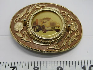 D OLD SEMI TRUCK SEMI TRUCK BELT BUCKLE CLOTHING - Picture 1 of 2