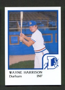 1986 ProCards DURHAM Bulls WAYNE HARRISON Petersburg VIRGINIA