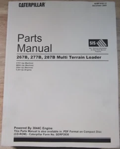 CATERPILLAR 267B 277B 287B MULTI TERRAIN LOADER PARTS MANUAL BOOK CYC MDH ZSA - Picture 1 of 7