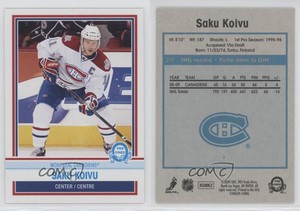 2009-10 O-Pee-Chee Retro Saku Koivu #217