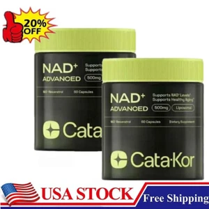 NAD+ ADVANCED 500mg Supplement for Anti-Aging, Energy,Focus / Nicotinamide 60Ct - Picture 1 of 11