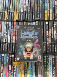 Custodia nera originale Luigi's Mansion + SOLO artwork Gamecube PRODUTTORE DI APPARECCHIATURE ORIGINALI - NESSUN MANUALE DI GIOCO - Foto 1 di 2
