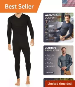 Long Johns Thermal Underwear for Men Fleece Lined Base Layer Set for Cold Wea... - Picture 1 of 5