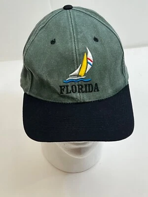 Fahrenheit Florida Cap/Hat, Green Cap, Black Brim, Unisex, One Size Fits All - Image 1 of 4