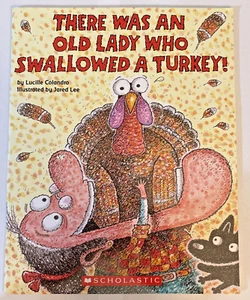 THERE WAS AN OLD LADY WHO SWALLOWED A TURKEY! - Paperback Lucille Colandro - Imagen 1 de 3