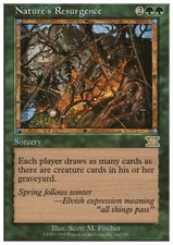 Magic the Gathering MTG Nature's Resurgence (242) Sixth Edition   LP