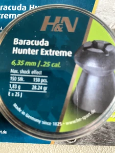Haendler & Natermann Baracuda HP .25 Cal Airgun Pellets 10 tins - Picture 1 of 1