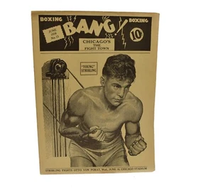 Vintage Boxprogramm Chicago Stadium Juni 1930 Stribling vs Otto von Porat  - Bild 1 von 6