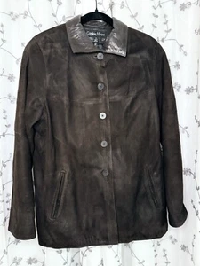Caroline MooreWomen’s Vintage 100% Lambskin In Dark Brown Coat; Pristine! - Picture 1 of 15