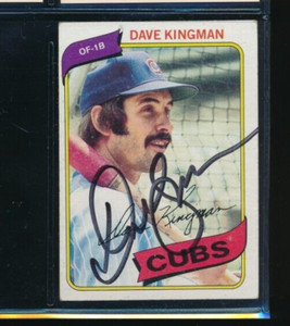 1980 Topps #240 Dave Kingman Chicago Cubs Signed Autograph (FH19) SWSW6