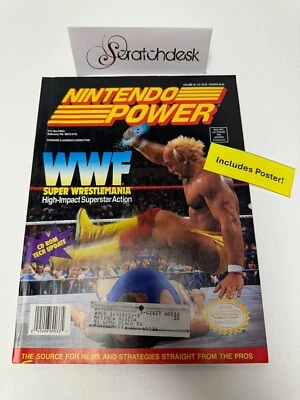 NINTENDO POWER Magazine April 1992 Volume 35 - WWF + STREET FIGHTER II Poster - Image 1 of 4