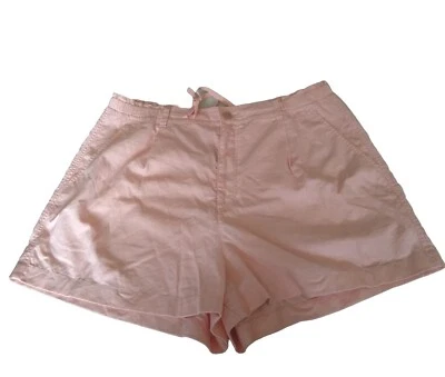 [ALL NAT'L] Linen/Cotton UNIQLO Shorts w Pocket Elastic Back + Zip  - Image 1 of 4