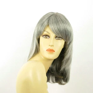 mid length wig for women gray ref: ODELIA 51 PERUK - Imagen 1 de 8