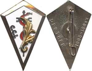  27° Régiment d’Infanterie, C.C.L, émail, feuille d'acanthe, Destree (5254) - Picture 1 of 1