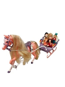 Raro set gioco Barbie schiaccianoci marzapane slitta caramelle e 5 fate prugna zucchero - Foto 1 di 15
