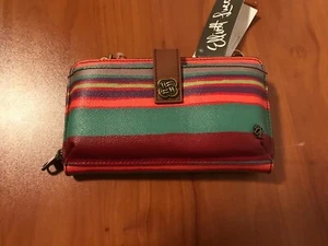 NWT ELLIOTT LUCA THEO MULTICOLORED LARGE SMARTPHONE WALLET CROSSBODY ~$98 - Picture 1 of 4