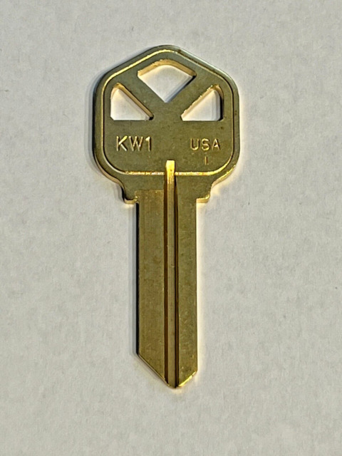 Lowe's Nickel Plated #66 Kwikset Brass House/Entry Key Blank