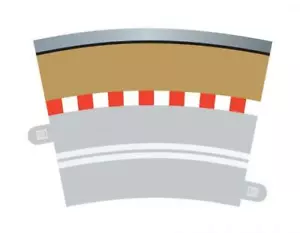 SCALEXTRIC C7019 SINGLE LANE RADIUS 3 OUTER BORDERS with BARRIERS USE WITH C7017 - Picture 1 of 1