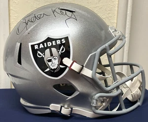 NFL Oakland Raiders Arden Key signed Full Size Replica Helmet -Pre-Owned - Picture 1 of 12